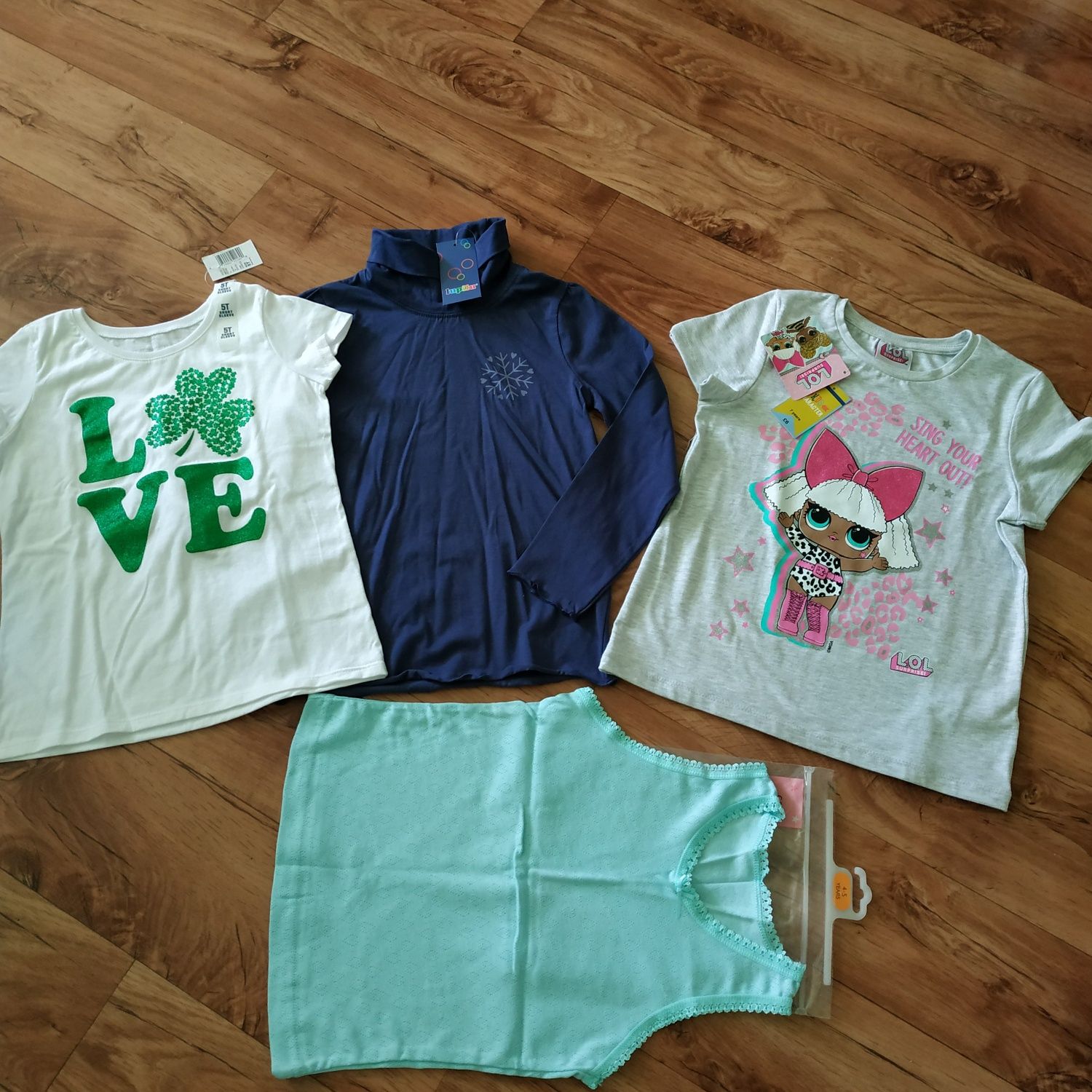 Новые гольф, футболки, майка на 4-6 лет