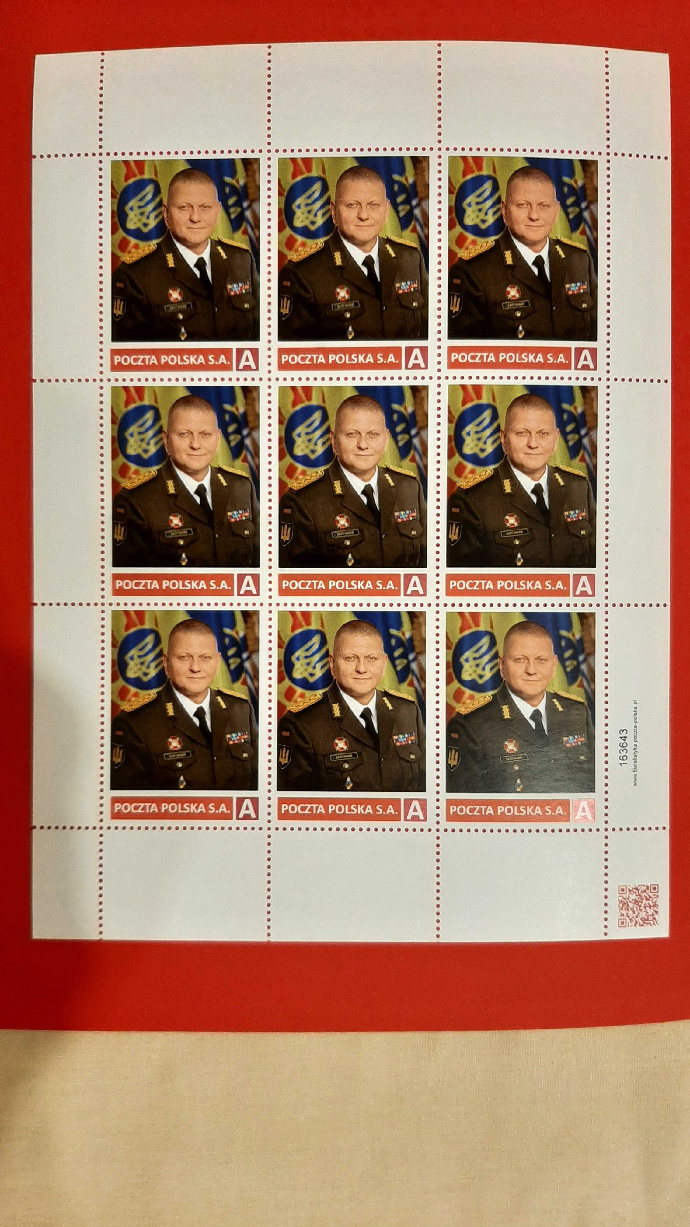 Поштова марка  Валерій Залужний