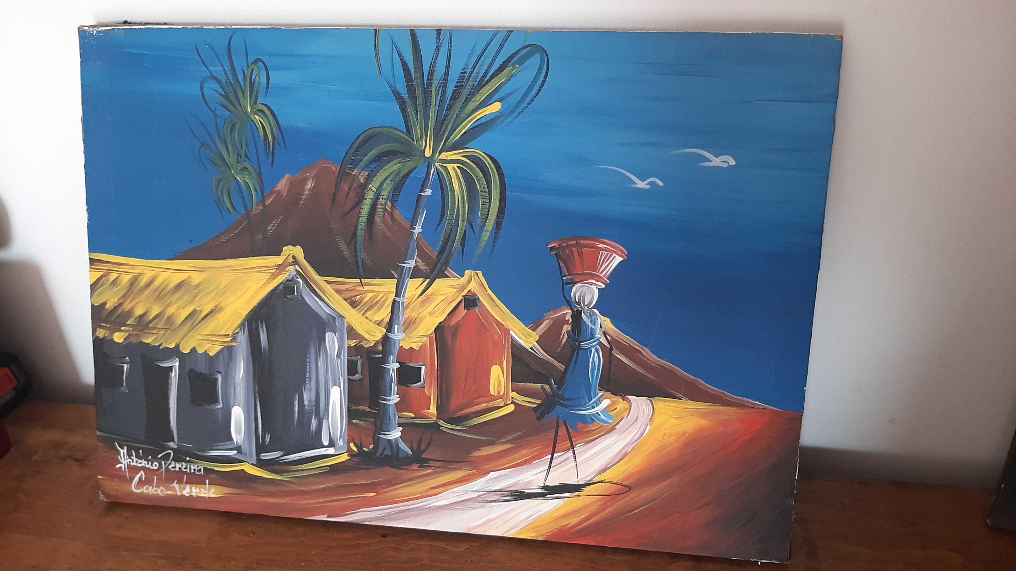 Quadros artistas locais Cabo Verde