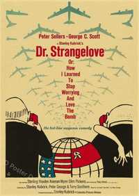 PIĘKNY plakat filmowy vintage DR. STRANGELOVE
