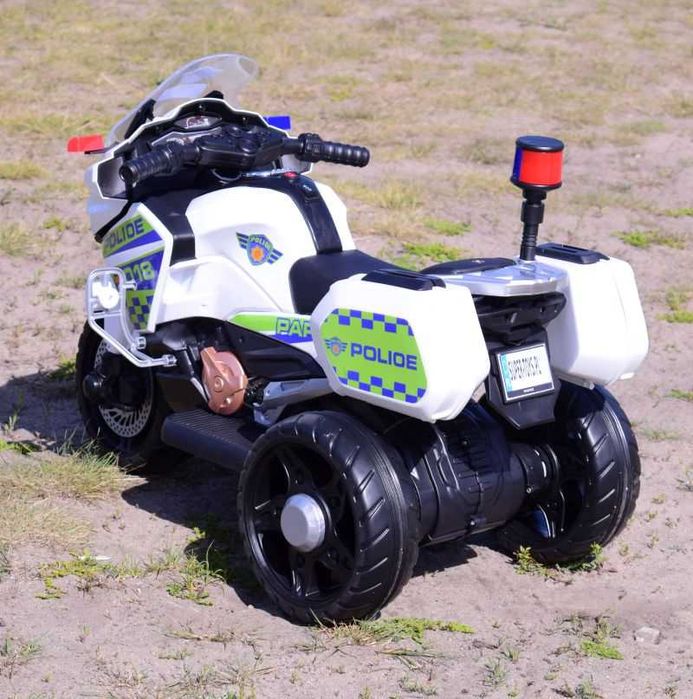 BAWIBUS.PL motor MOTOREK TRZYKOŁOWY na akumulator POLICYJNY dla dzieci