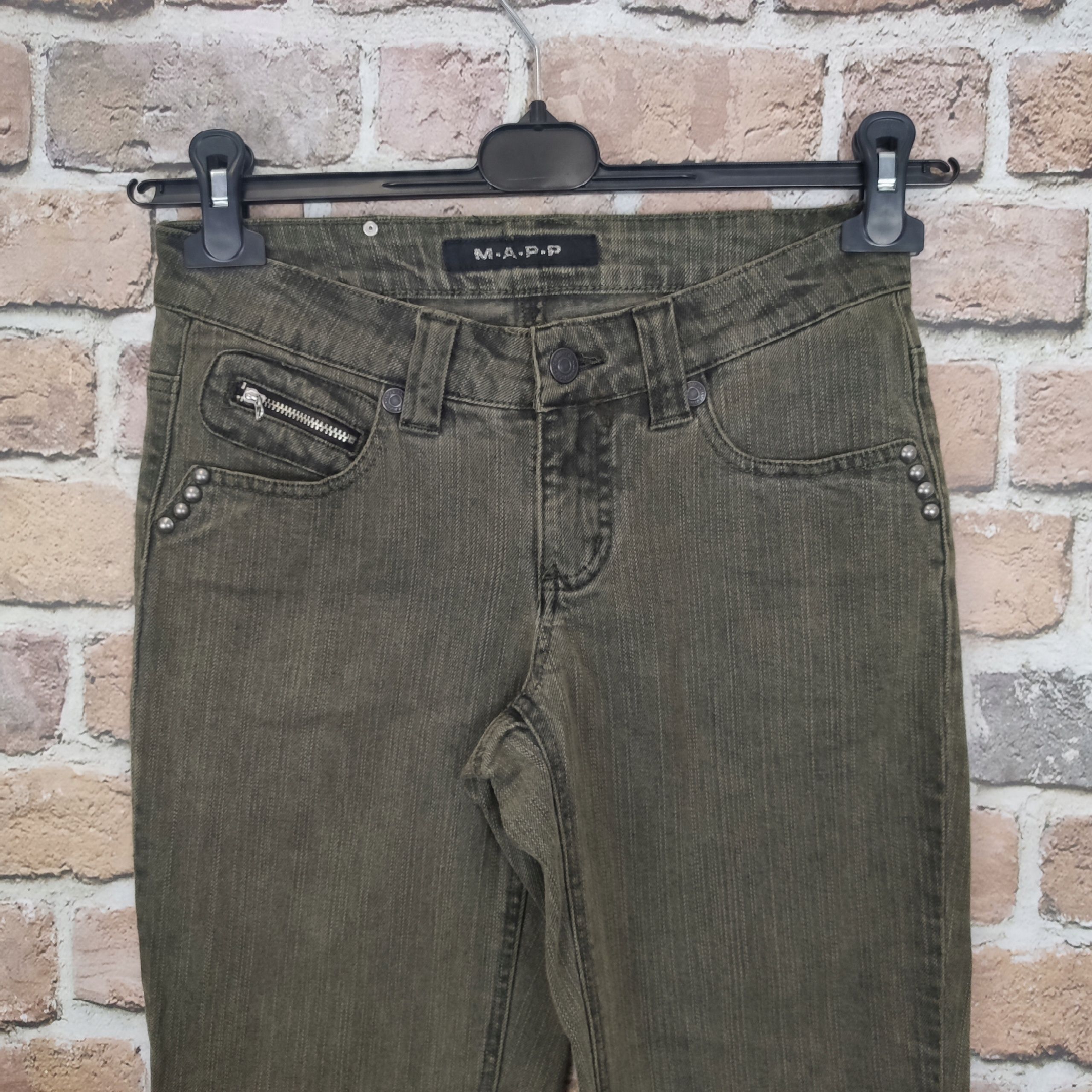 M.a.p.p. Zielone jeansowe spodenki damskie rozm 26