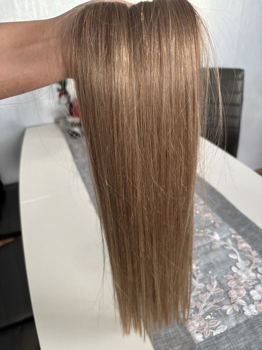 Wlisy clip in naturalne ciemny blond 7 tasm