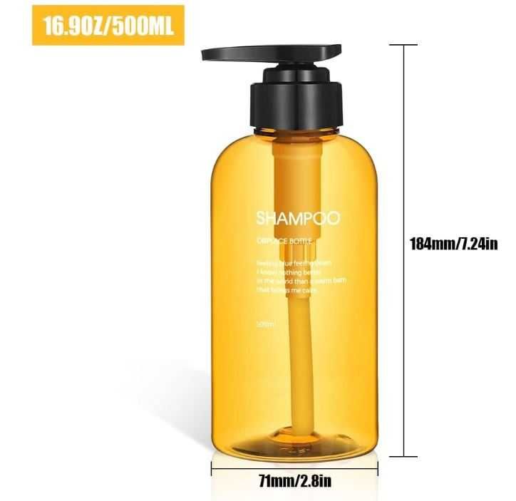 Zestaw 3 butelek z pompką 500ml