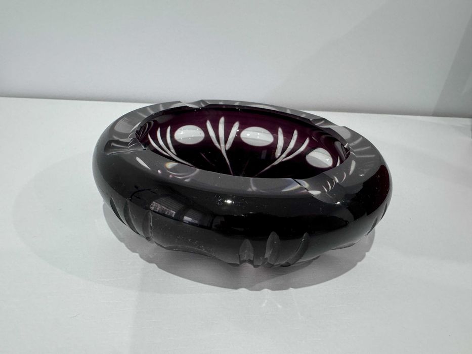 Popielniczka kryształowa popielnica kryształ Piękna !