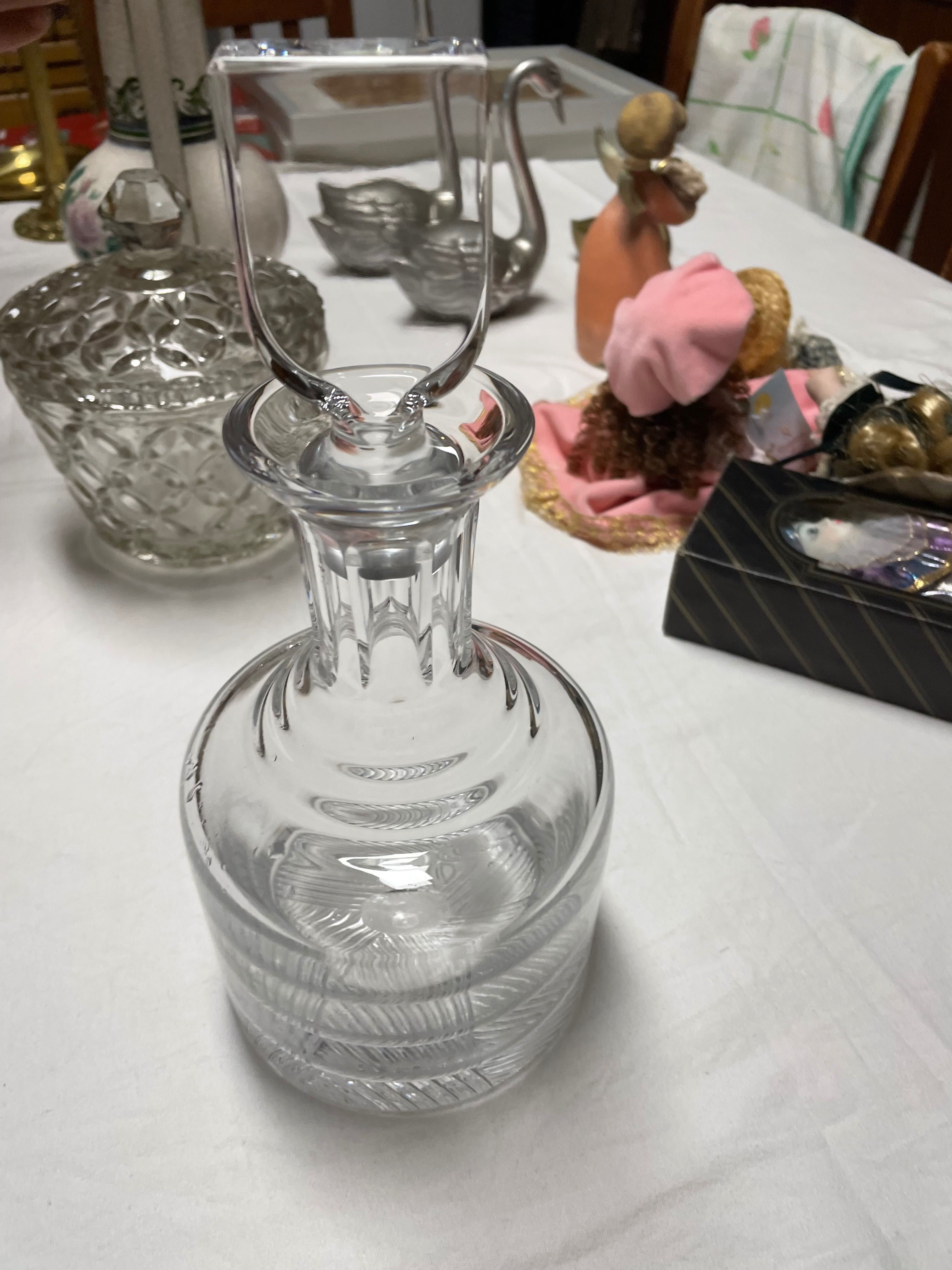 Garrafa de vidro cristal