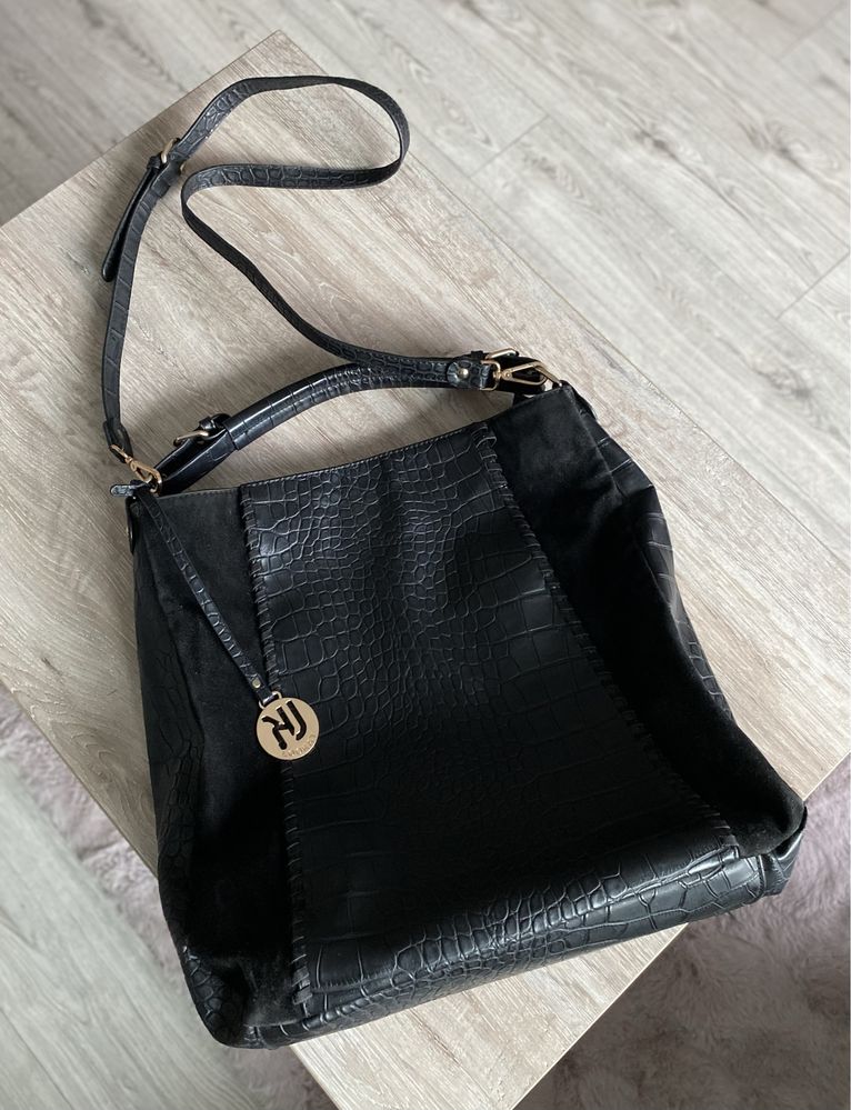 Torba shopper wężowa skóra Lookat