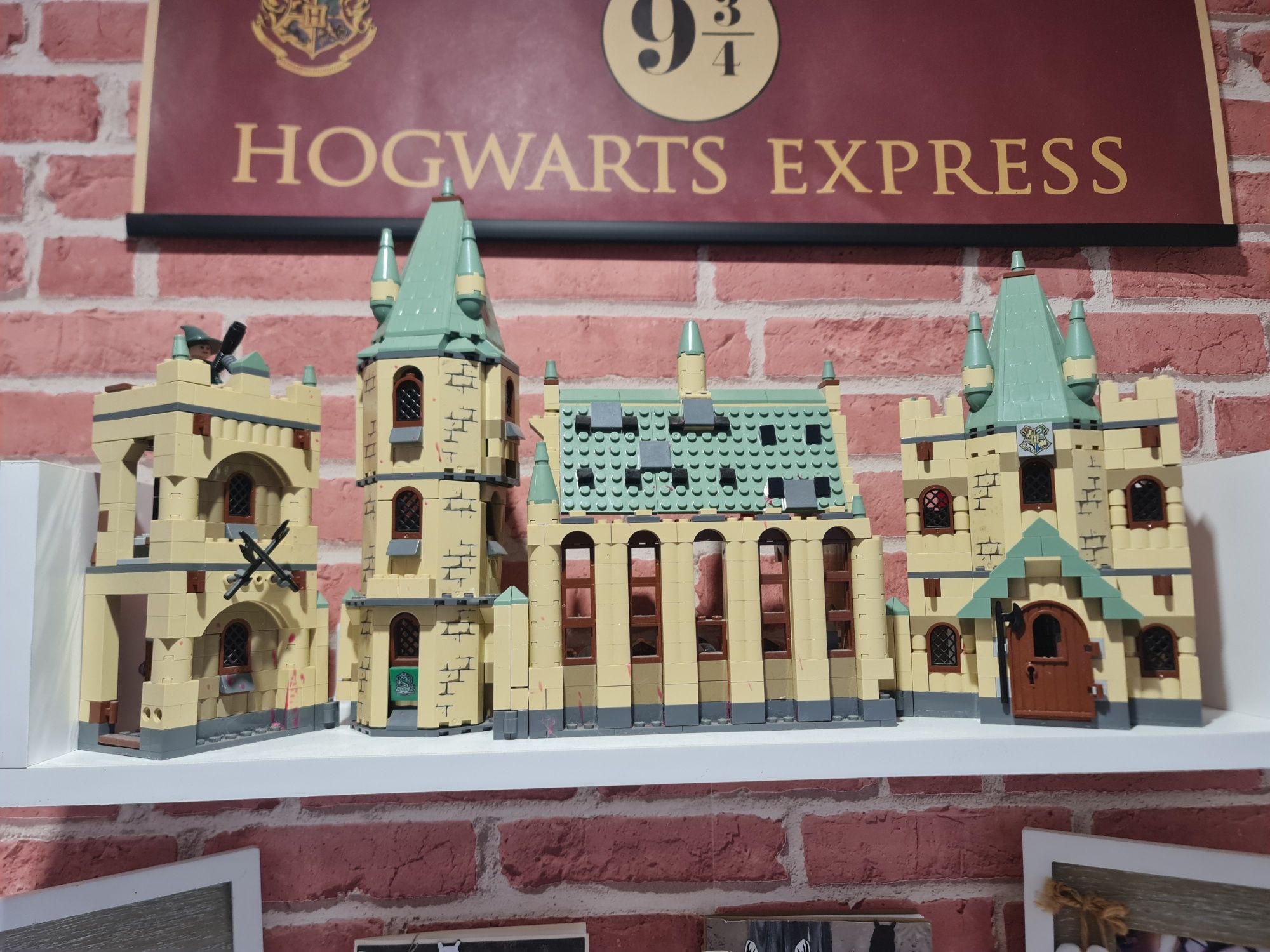 Duzy zamek Harry Potter zamek Hohwart, klocki złożone 52x30 cm