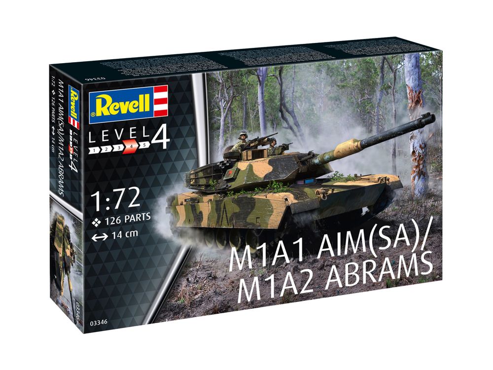 Model do sklejania POJAZD 1/72 Revell 03346 czołg M1A2 ABRAMS
