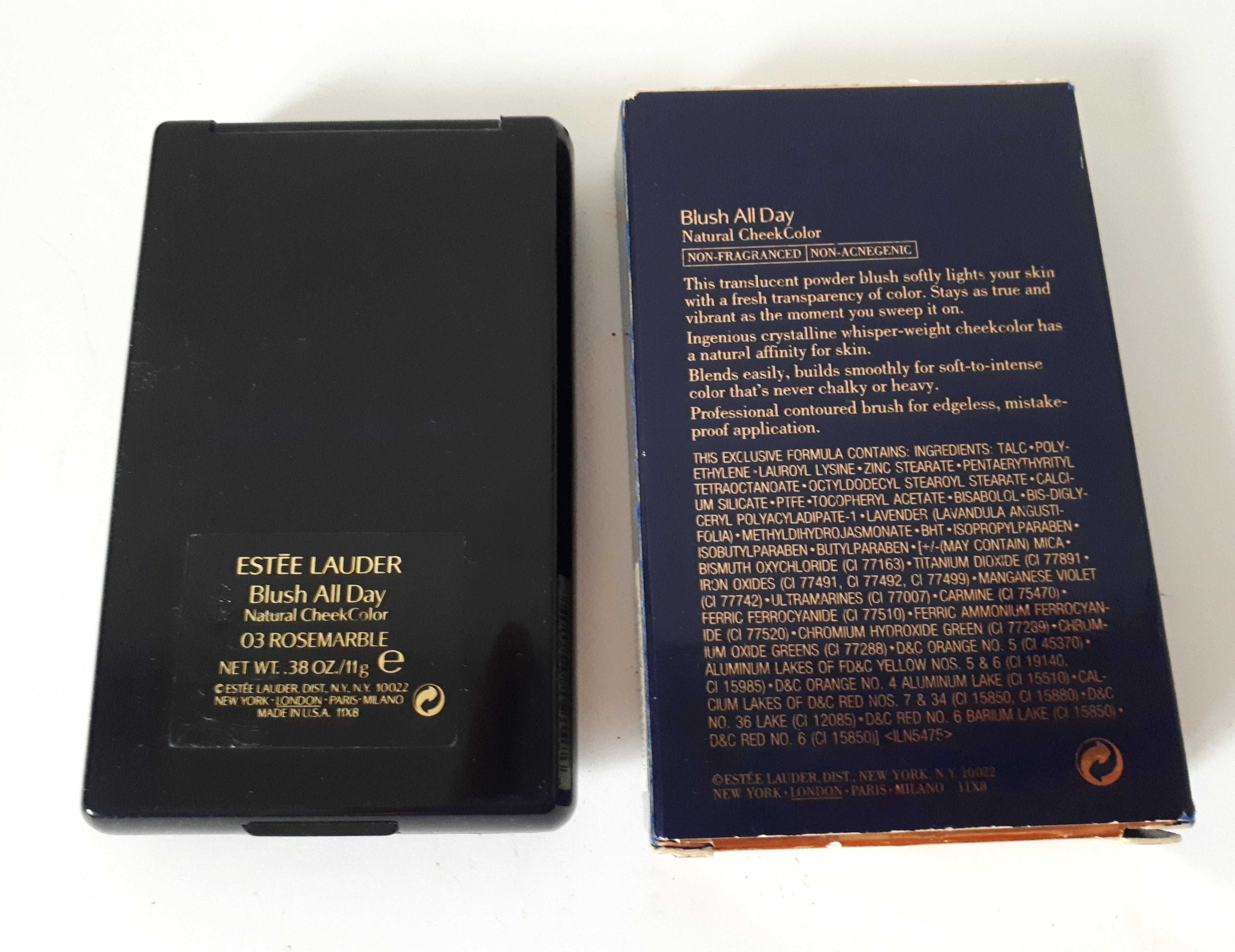 róż Estee Lauder Rosemarble 03 zestaw z lusterkiem i pędzelkiem 11g