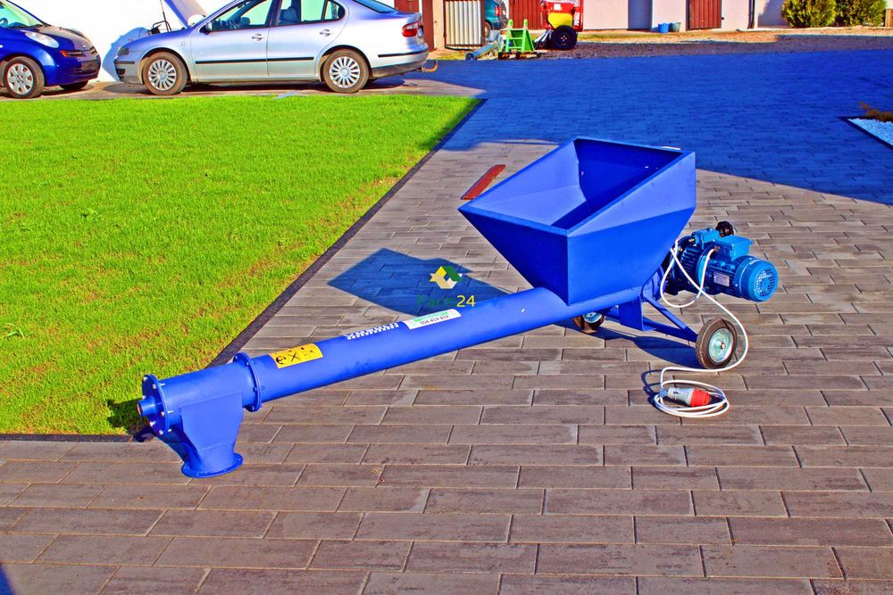 Podajnik do trocin pelletu Z REGULACJĄ Żmijka FI 140 2m WARIATOR