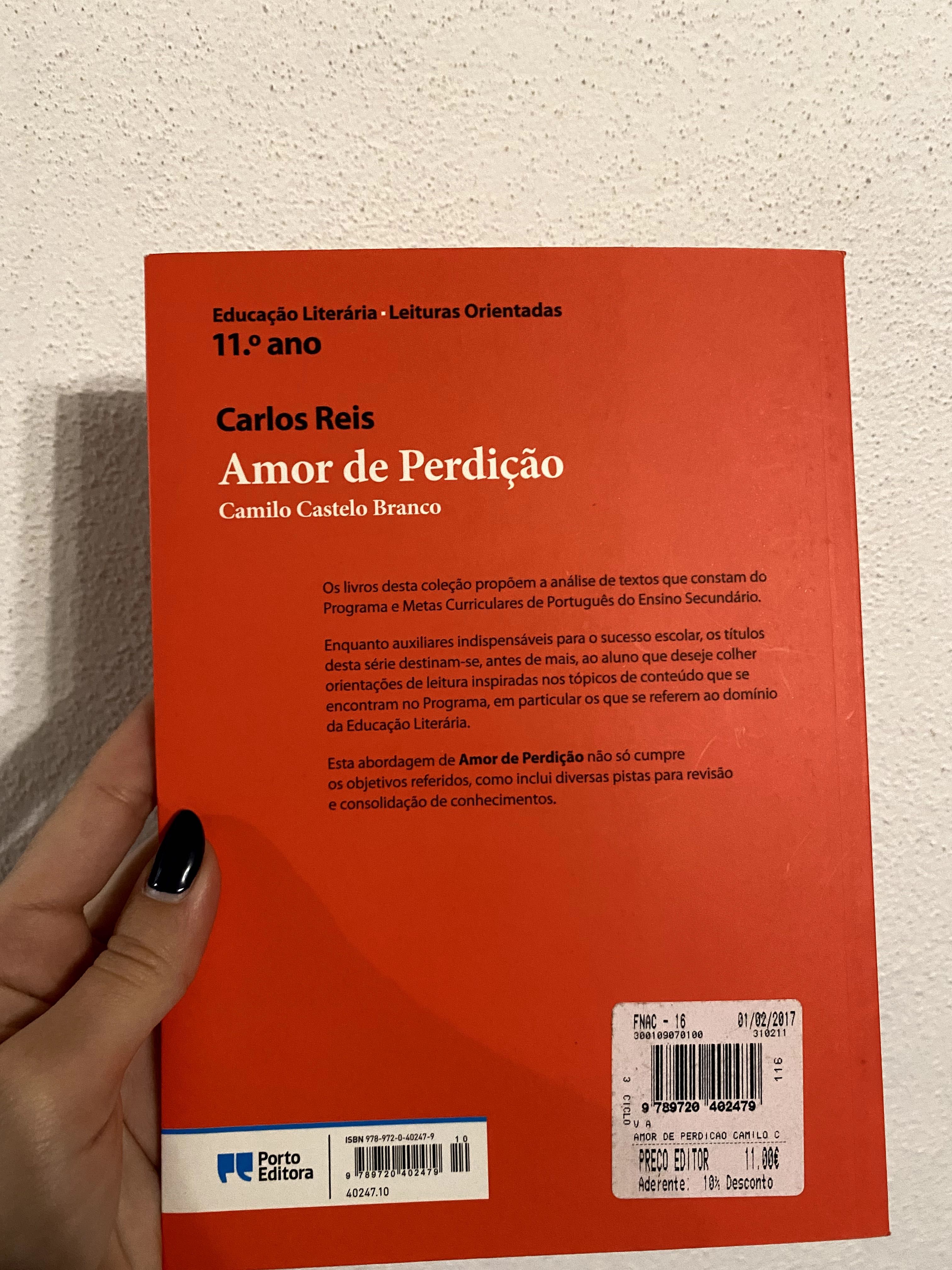 Livro auxilio da obra "Amor de Perdição"