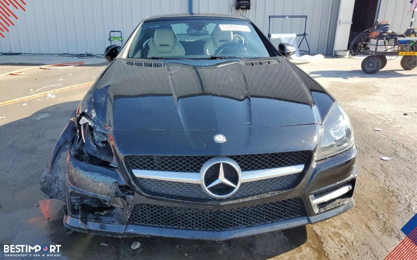 Mercedes-Benz SLK kabriolet HARDTOP SLK 300 R172 2016 2.0L czarny w transporcie do PL