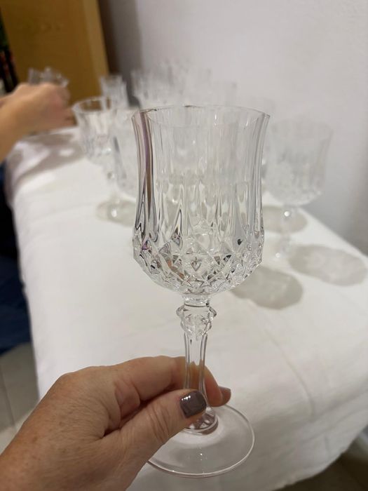 Copos de vinho e licor