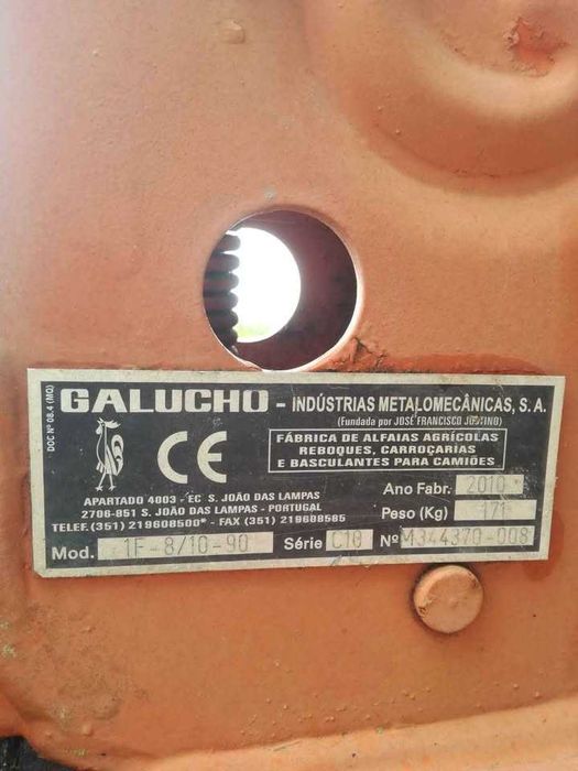 Charrua galucho de 8/10 polegadas