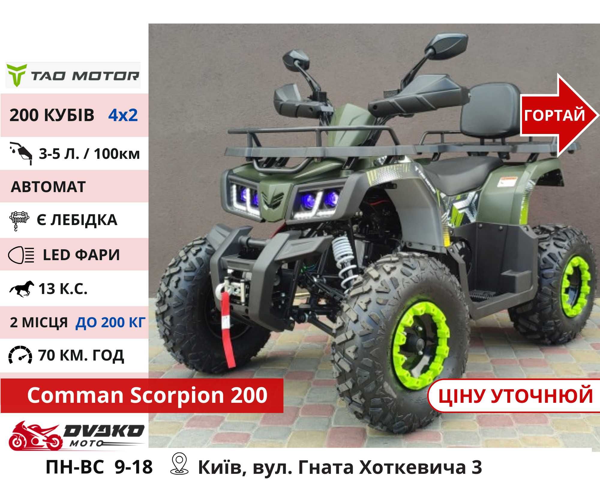 Квадроцикли Нові‼️ 125 150 200 300 Куб Багатий вибір - Forte Shark 2