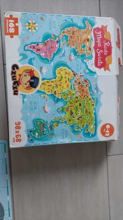 Puzzle CzuCzu 168 szt. CzuCzu Puzzle Mapa świata 168