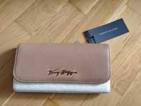 Nowy oryginalny damski portfel, kolor kremowy, TOMMY HILFIGER, prezent