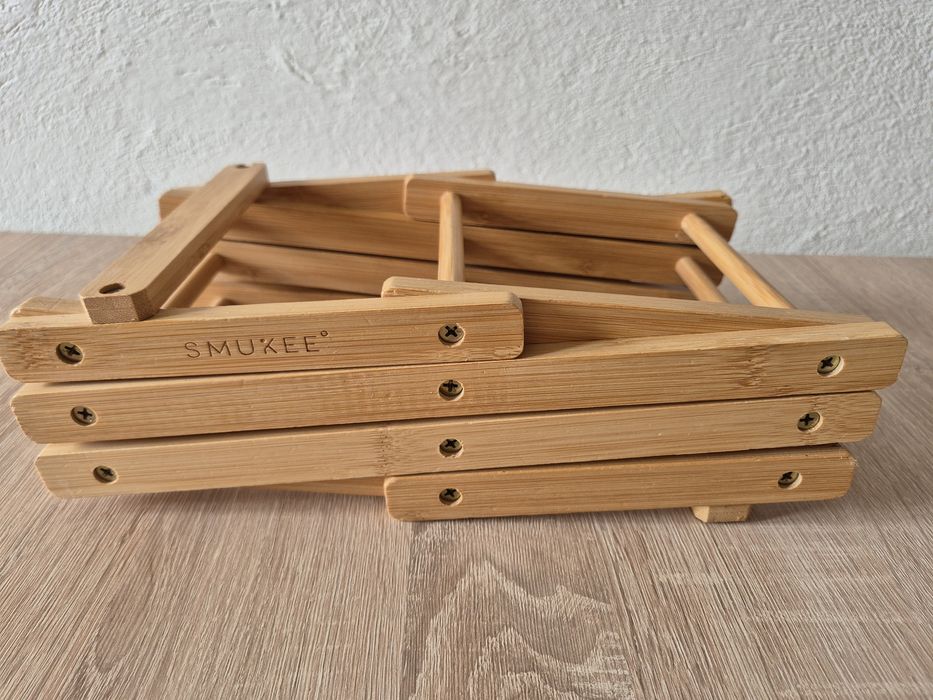 Stojak bambusowy na wino NOWY