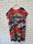Lniana sukienka oversize boho chick maxi XXL nowa  xl plus size casual