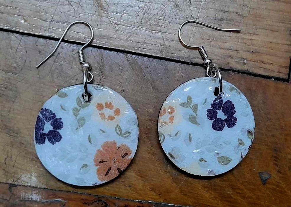 Ręcznie robione kolczyki wiszące