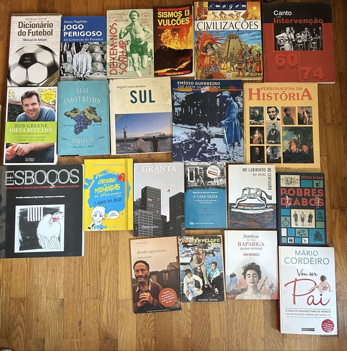 Livros grandes-5€,o resto 2 por 5€