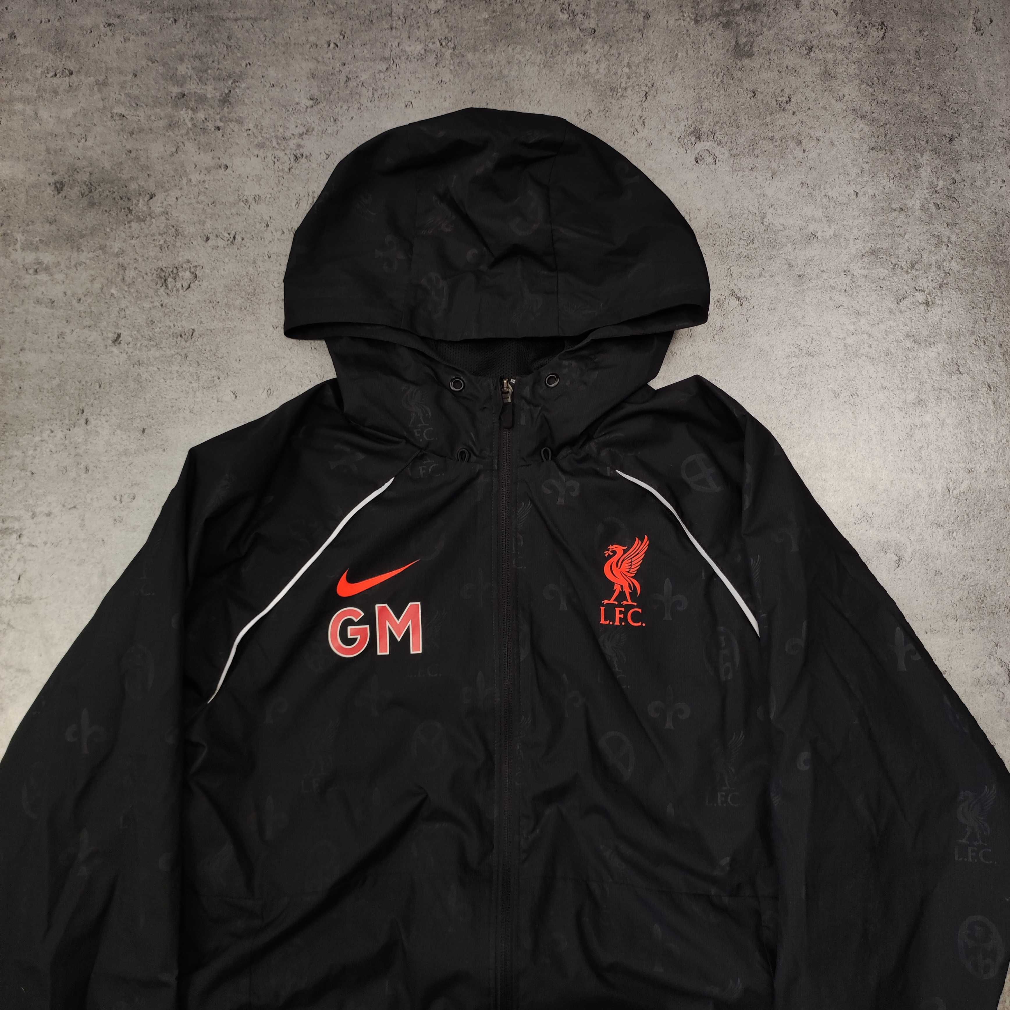 MĘSKA Kurtka Lekka Sportowa Nike x Liverpool Piłka Nożna Kibic Trening