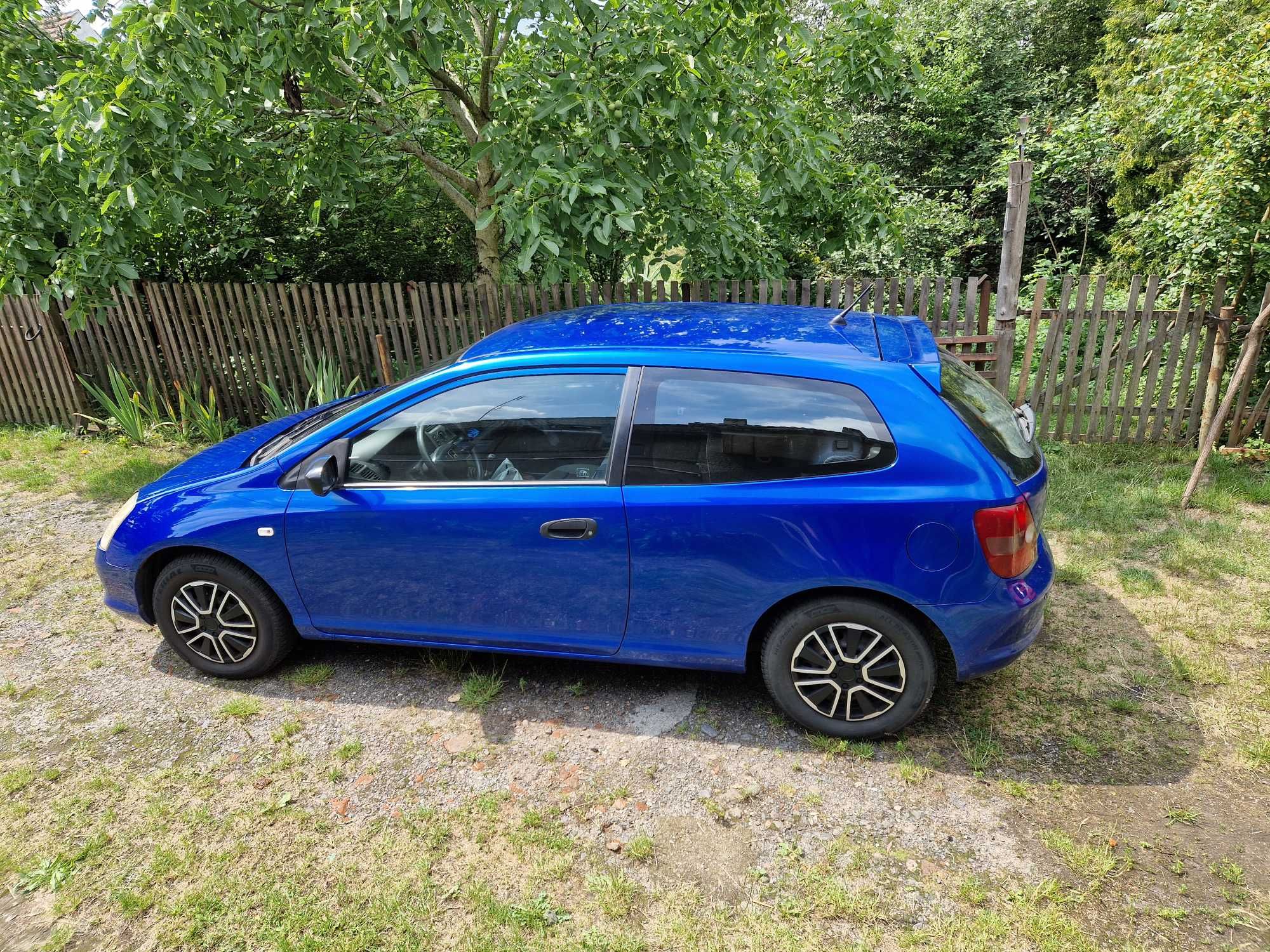 Honda Civic VII 2002, Klima, LPG, 1,4 90KM, 129 tys, brak korozji.