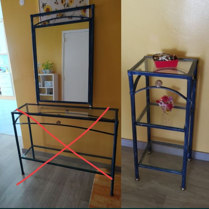 Novo valor. Vendo conjunto de entrada. Mesa aparador e espelho.