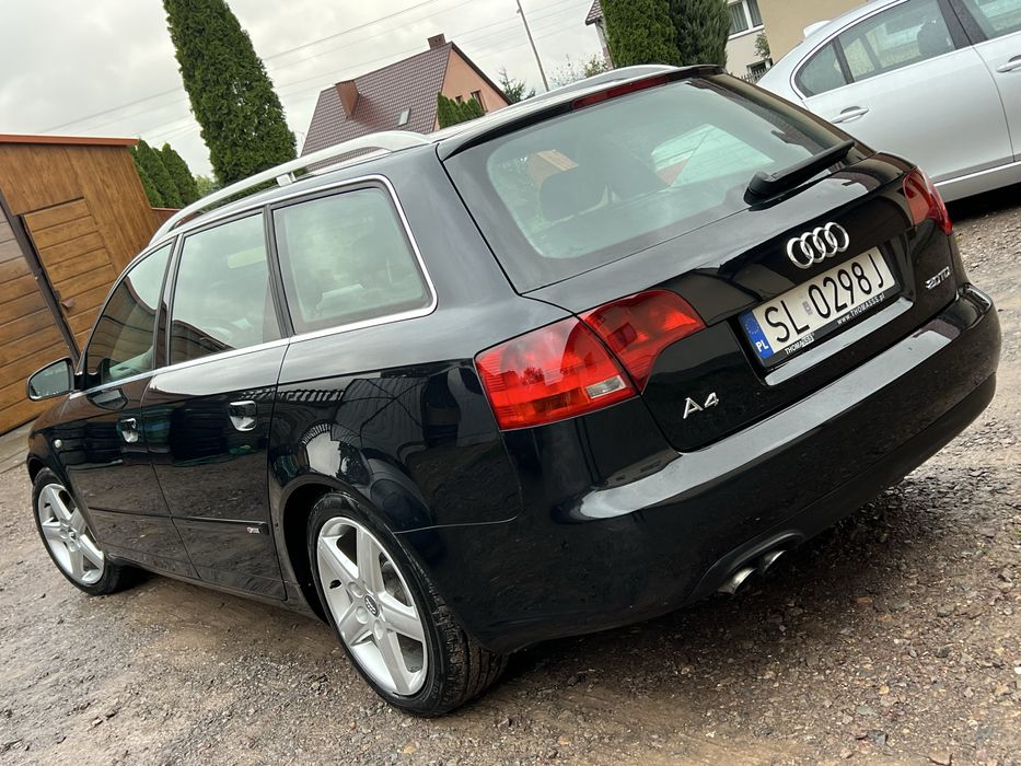 Audi A4 B7 2.0 140KM 8v 2007R S-Line Czarny Sufit Klimatron Bez Rdzy!!
