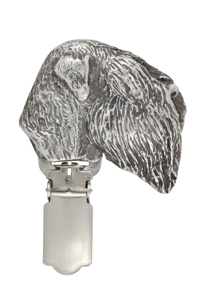 Czarny terier rosyjski clipring posrebrzany w pudełku Art-Dog