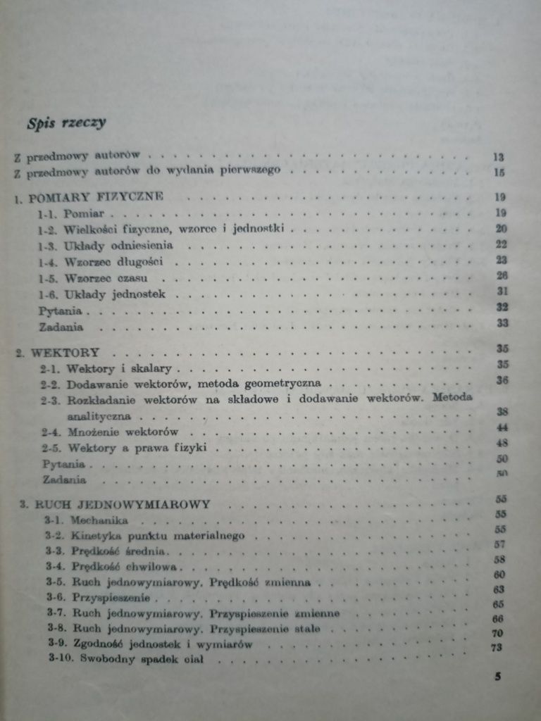 Fizyka tom 1 i 2 Resnick Halliday PWN 1974 podręcznik akademicki