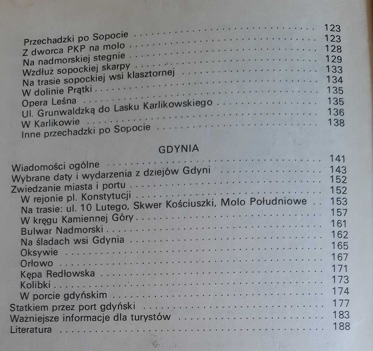 Trójmiasto Gdańsk Sopot Gdynia - informator krajoznawczy Mamuszka 1984