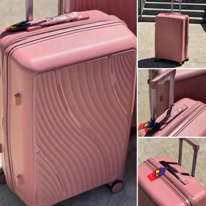 Разные размеры и модельки!Чемодан полипропилен на колесах,валіза,сумк