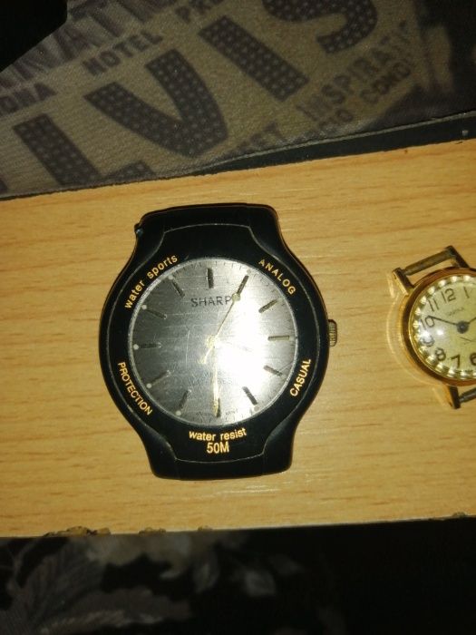stary zegarek męski super analogowy sharp bez paska wodoodporny