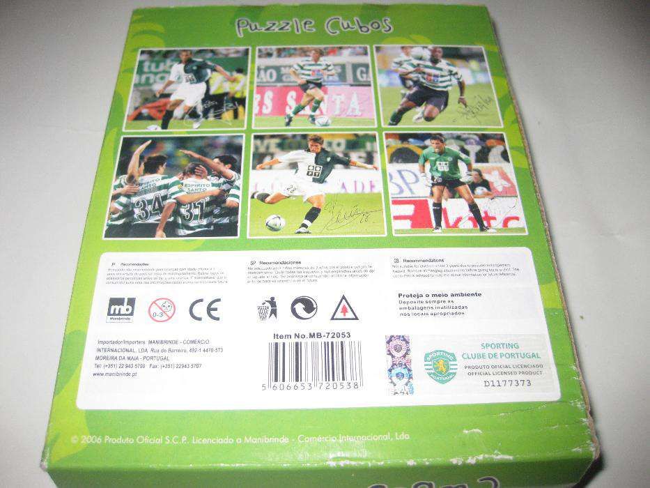 Puzzle Cubos do Sporting.Produto Oficial/Novo/Portes Grátis