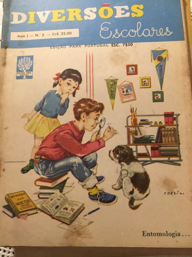 5 revistas Diversões Escolares anos 60