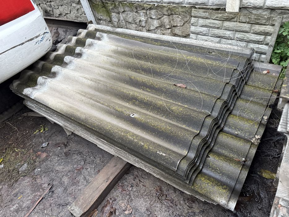 Шифер 8 волн с крыши