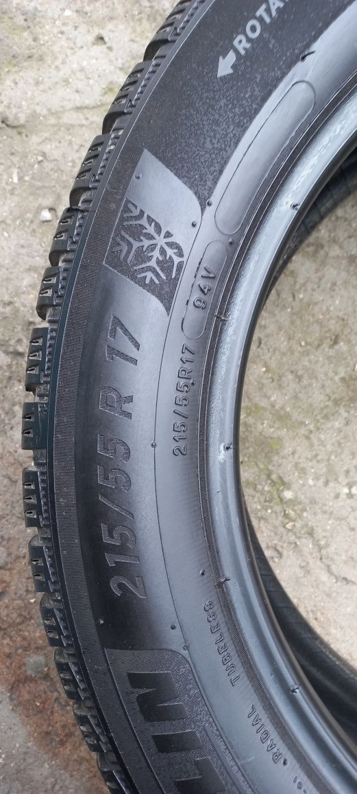 Резина гума шини колеса 215 55 17 Michelin Alpin 6