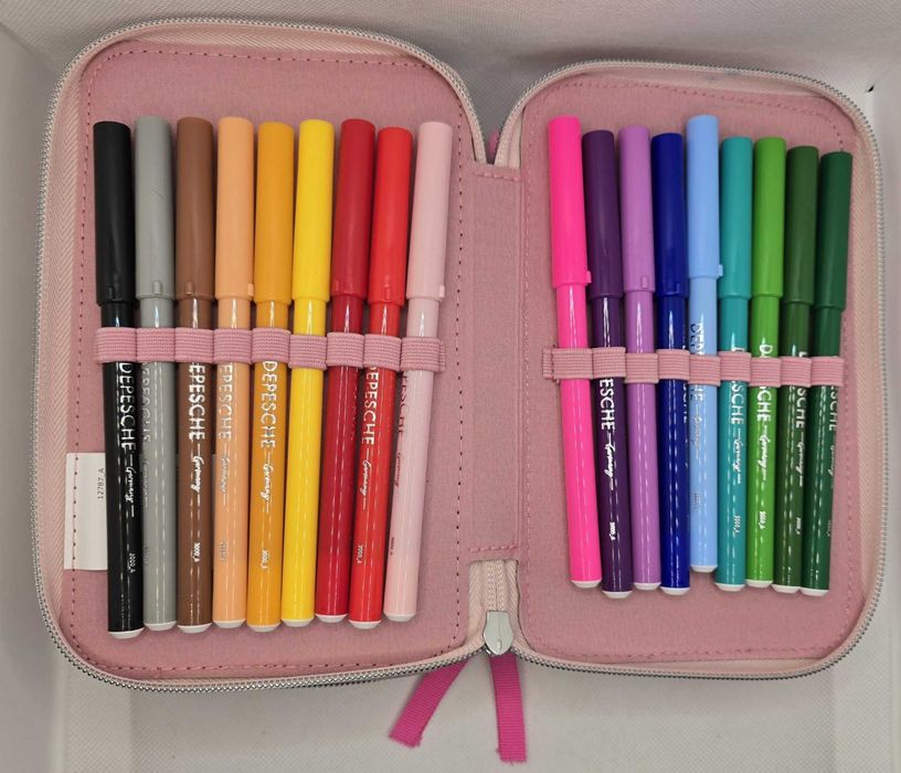 Depesche Top Model Wild 3-Komorowy Piórnik Z Akcesoriami Kotek