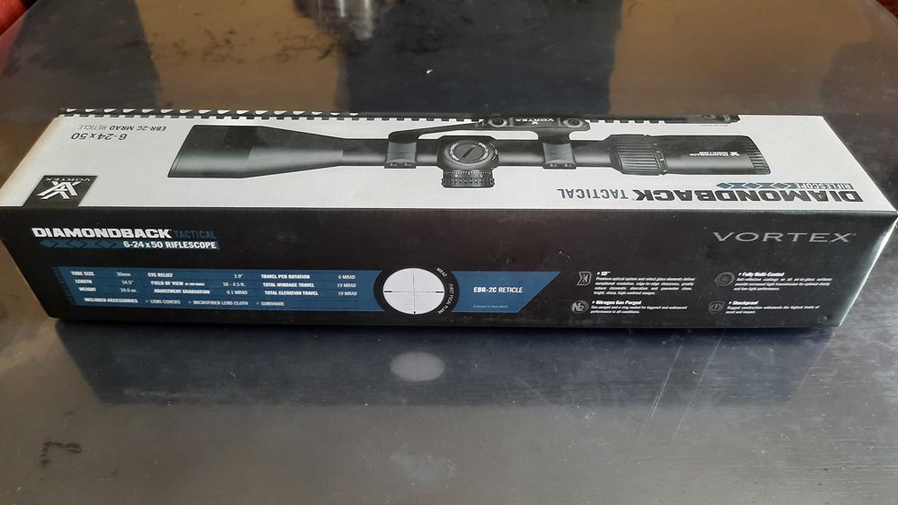 Приціл Vortex Diamondback Tactical 6-24х50 FFP сітка EBR-2C MRAD