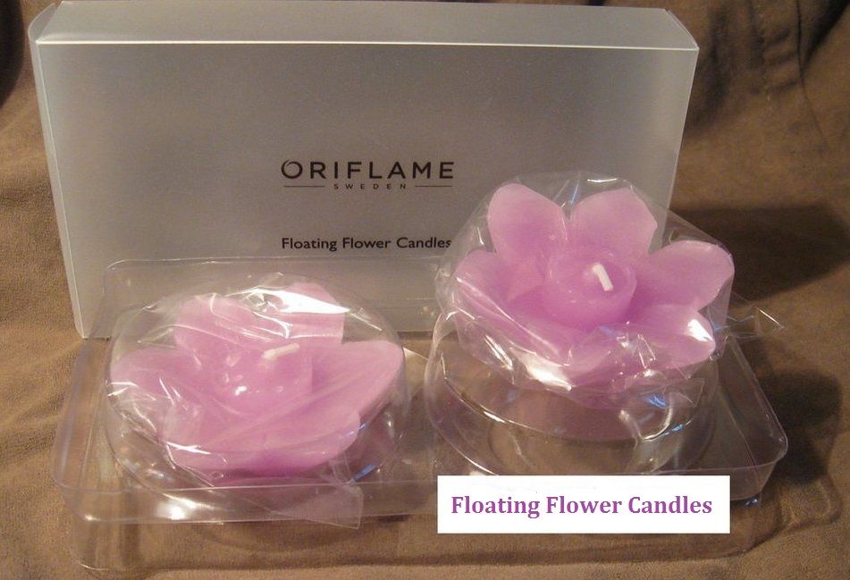 Набор нежных плавающих свечей "Floating Flower Candles" (2 свечи)