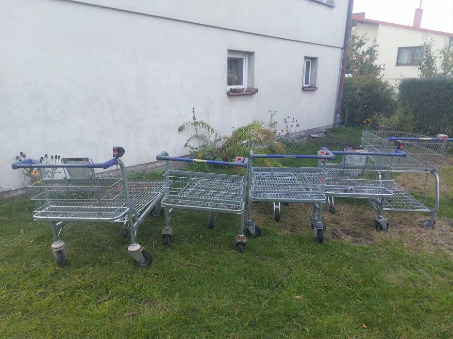 Sprzedam wózki sklepowe / marketowe – 1 płaski i 1 koszykowy