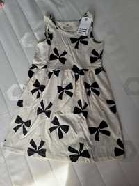 H&M sukienka na ramiączkach r. 110 nowa z metką bawełniana