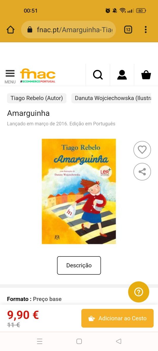 "A amarguinha" livro de Tiago Rebelo.