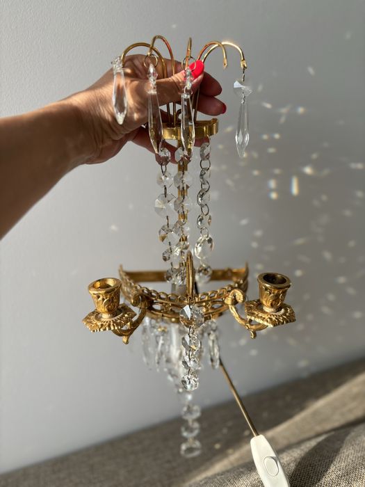 Kryształowy kinkiet