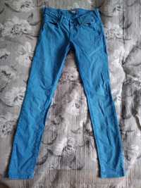Jeansy rurki H&M 28 34 Fit SQIN niebieskie