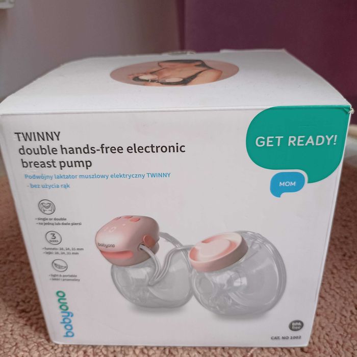 Подвійний акумуляторний молоковідсмоктувач  (Вільні руки) BabyOno