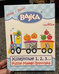 Puzzle dla malucha - Kolejkowe 1,2,3