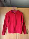 Sweter dziecięcy czerwony 140 dla dziewczynki